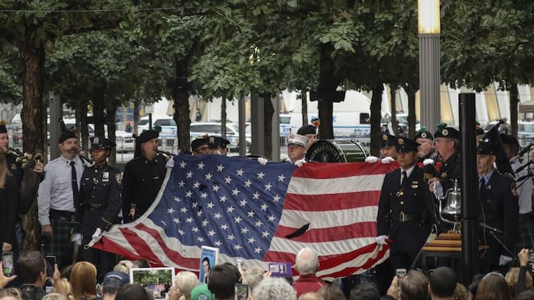 Anniversary Of September 11th Attacks On The U.S. Commemorated At World Trade Center Site