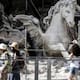 La Fontana di Trevi exhibe a los turistas los secretos de su restauración