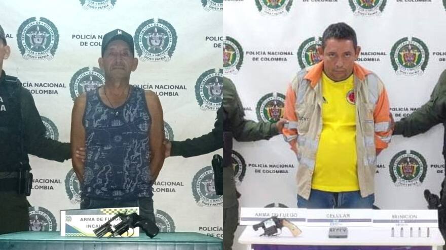 Imponen medidas de aseguramiento a 2 hombres en Bolívar por porte de armas
