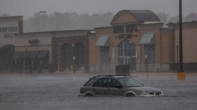 Hurricane Florence Flooding and Destruction In North Carolina