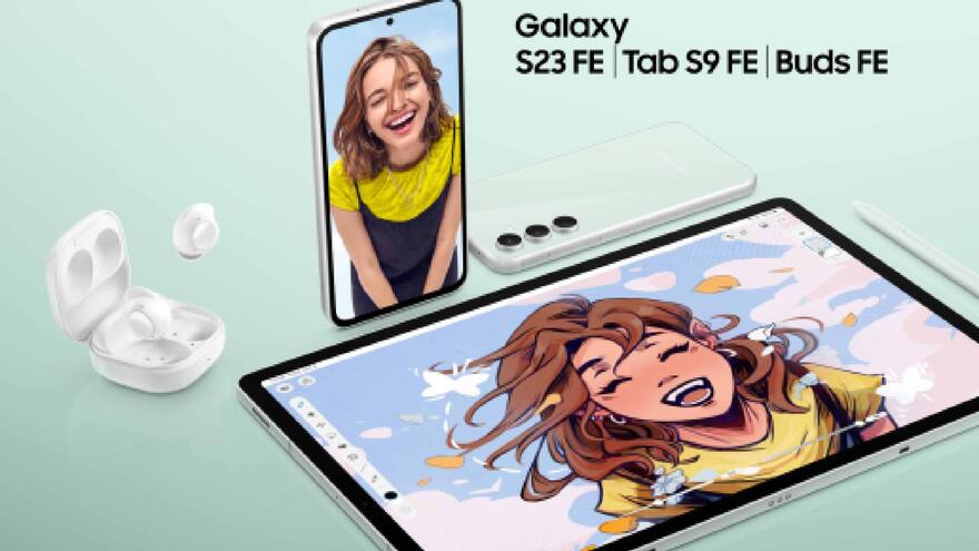 Samsung presentó su línea FE: nuevo celular, tablet y audífonos