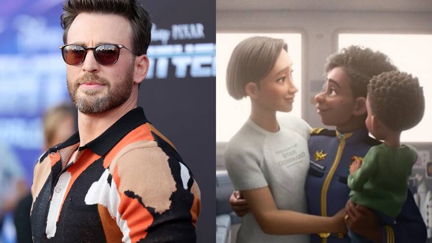 Chris Evans respondió fuertemente a críticas por beso gay en Lightyear