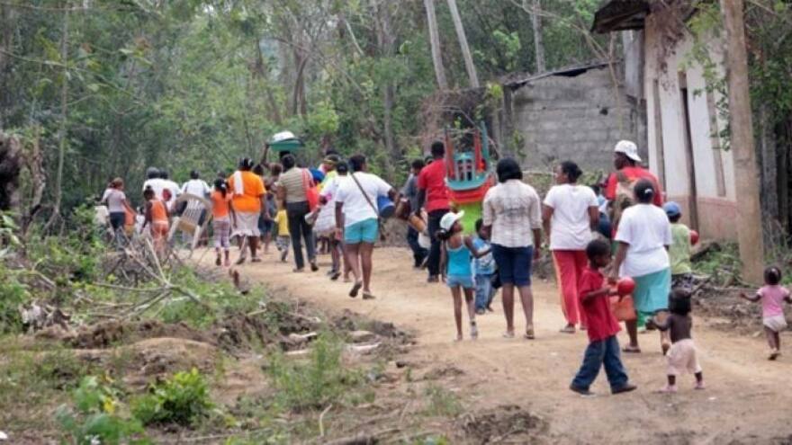 Más de 90 mil personas fueron desplazadas en el país, en 2017