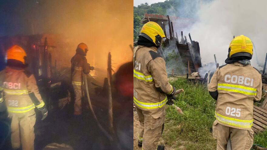 Dos incendios en Cartagena dejan dos lesionados y cinco viviendas quemadas