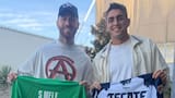 Sergio Ramos se despide de Santiago Mele tras confirmarse su salida de Monterrey