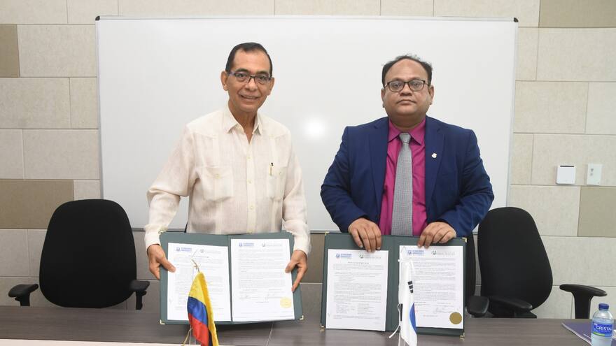 Unisimón firma convenio para fortalecer movilidad internacional