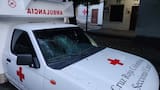 Durante corralejas vandalizaron ambulancia de la Cruz Roja