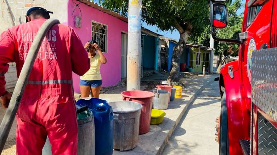 Habrían agredido a bombero en medio del abastecimiento de agua en Sabanalarga
