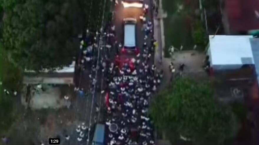 Hinchas de Río Cañas despidieron a Jesús López, el futbolista devorado por un cocodrilo