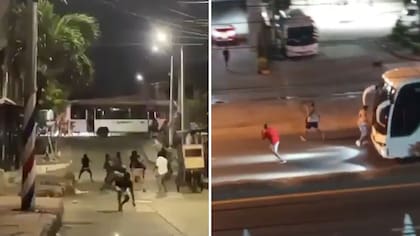 Desmanes, alteración del orden público y enfrentamientos entre hinchas, el balance en Cartagena tras partido Junior vs. Palmeiras