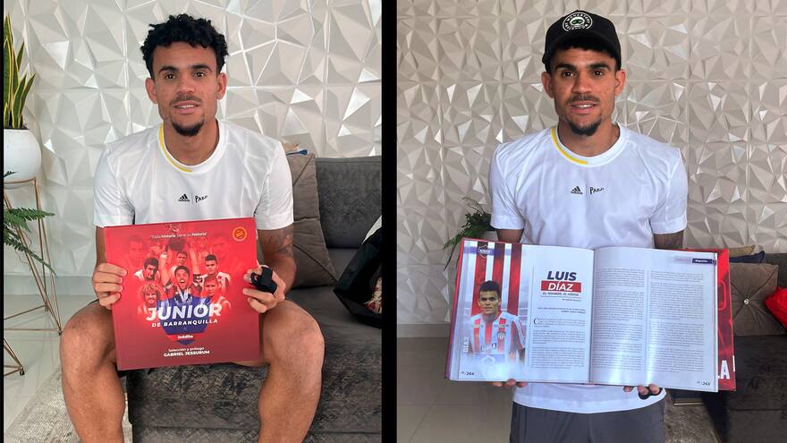 Luis Díaz ya vio su historia en el libro ‘Junior de Barranquilla inédito’