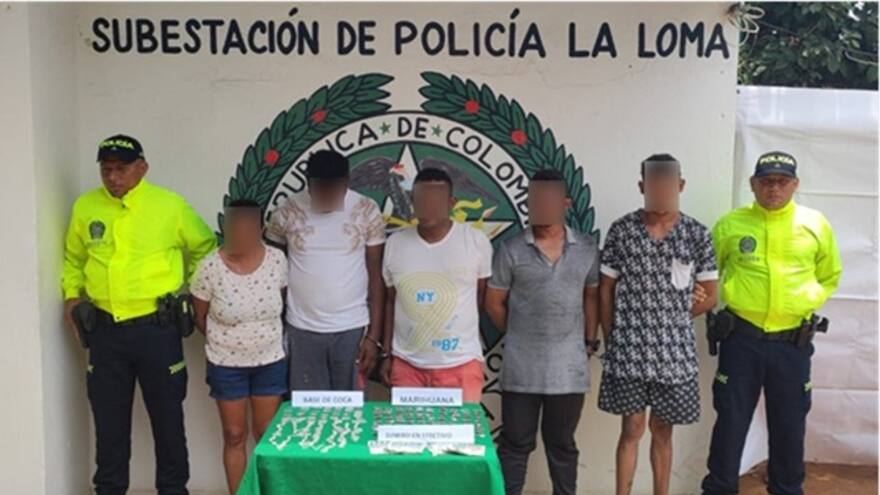 Cesar: capturan a cinco miembros de 'El combo del Diablo' por tráfico de estupefacientes