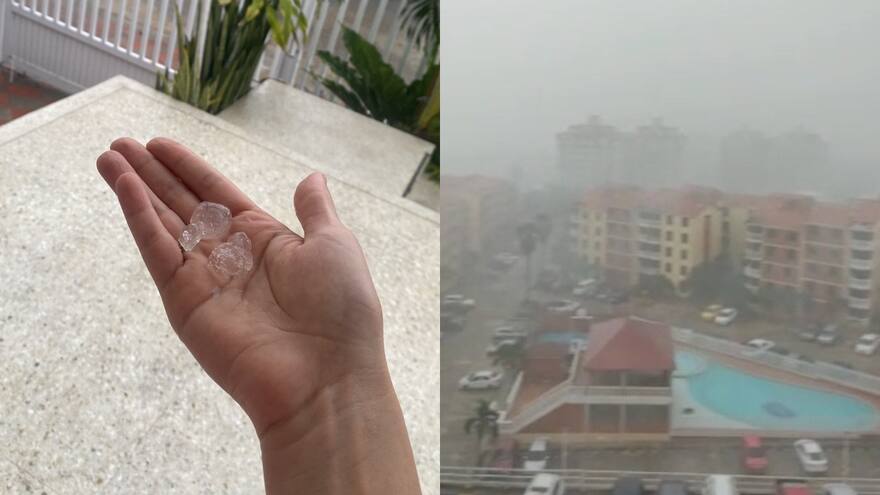 Ideam explica por qué cayó granizo en Barranquilla este lunes