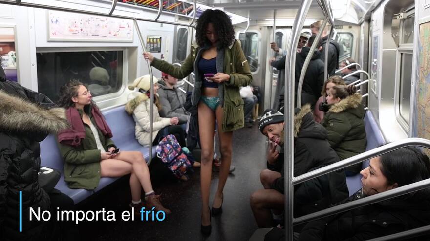 La curiosa manera de desafiar el frío en Nueva York