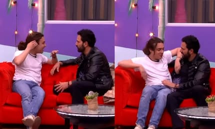 Alejandro Estrada rompió en llanto al reencontrarse con su hijo en La casa de los famosos Colombia