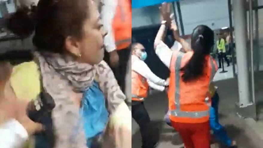 Video: Madre golpeó a funcionaria de Avianca porque le impidió viajar con sus hijos al no tener los documentos