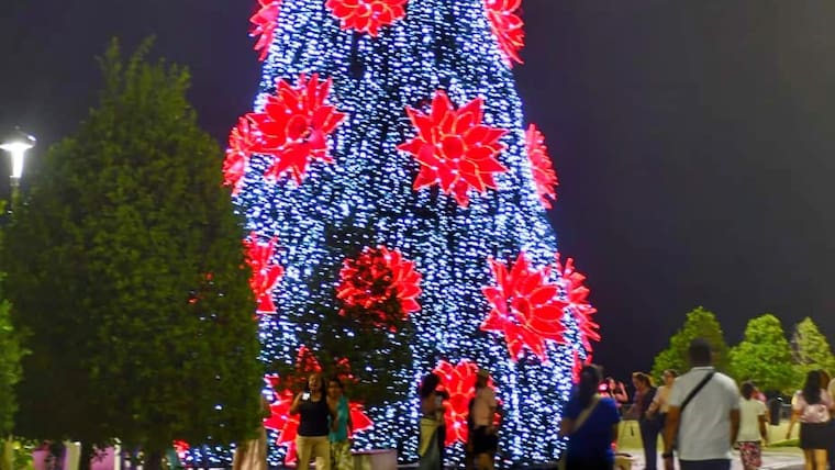 Barranquilla encendió el alumbrado navideño en el Gran Malecón