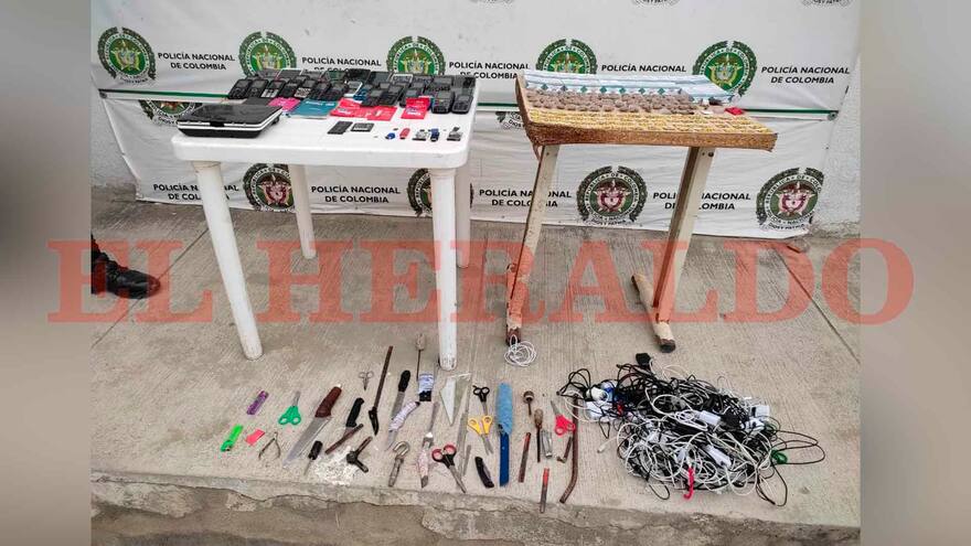Hallan drogas, celulares y armas en centros carcelarios de Santa Marta