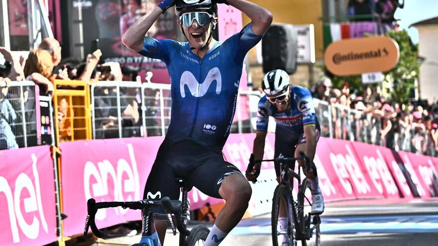 Pelayo Sánchez, compañero de Nairo Quintana, gana la sexta etapa del Giro de Italia