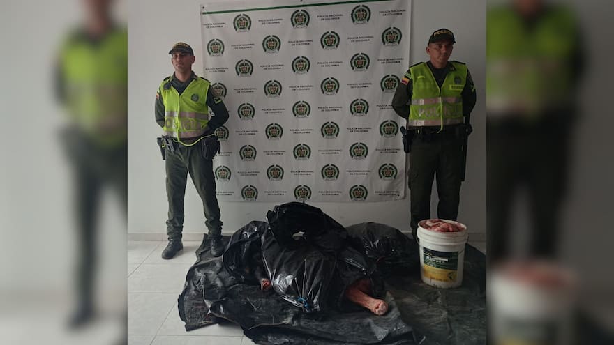 Incautan 250 kilos de carne que era transportada en un motocarro en Ponedera